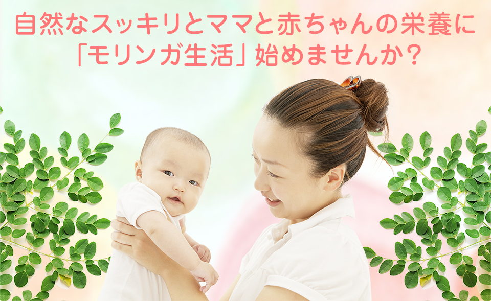 自然なスッキリとママと赤ちゃんの栄養に「モリンガ生活」始めませんか？